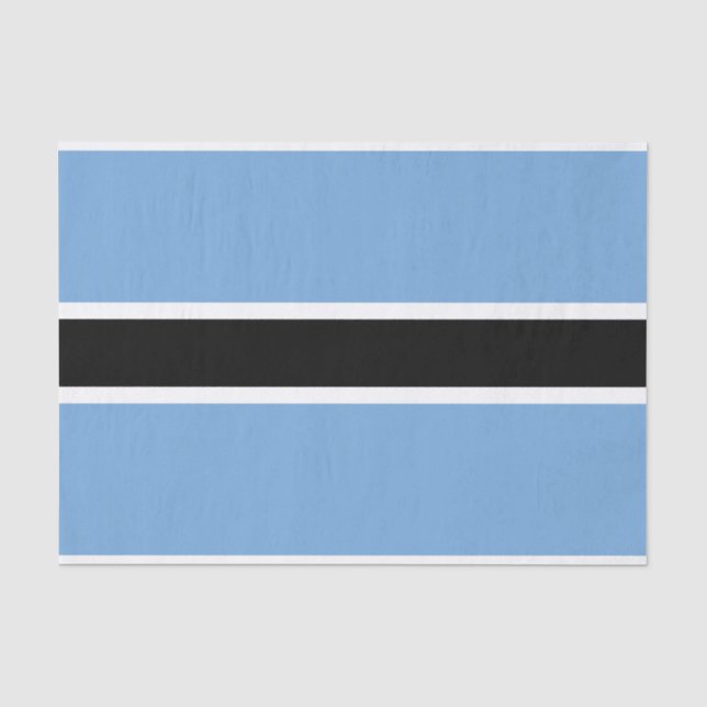 Papel De Seda Bandera patriótica de Botsuana (Anverso)