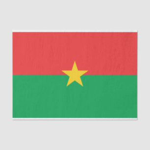 Papel De Seda Bandera patriótica de Burkina Faso