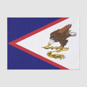 Papel De Seda Bandera Patriótica de Samoa Americana