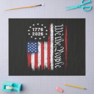 Papel De Seda Bandera Patriótica Nosotros El Pueblo 1776 2026