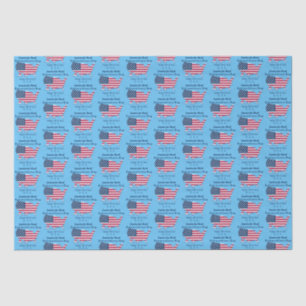 Papel De Seda Bandera personalizada de EE.UU., mapa feliz 4 de j