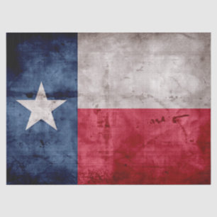 Papel De Seda Bandera resistida del estado de Tejas del vintage