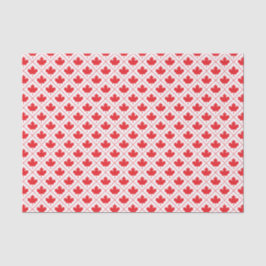 Papel De Seda Bandera Roja Canadiense Patrón de Diamante de Hoja