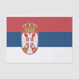 Papel De Seda Bandera serbia
