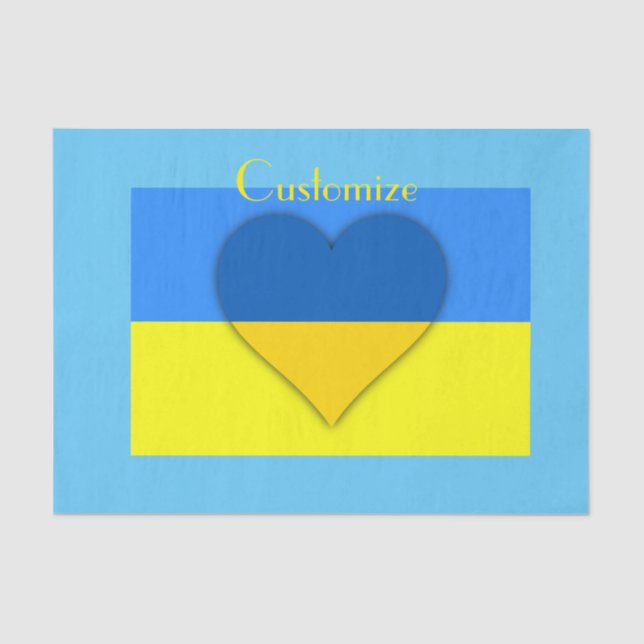 Papel De Seda Bandera ucraniana azul Thunder_Cove (Anverso)