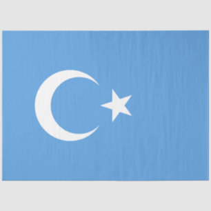 Papel De Seda Bandera uigur del este de Turkmenistán (uigur)