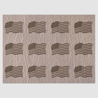 Papel De Seda Bandera USA de cuero suave