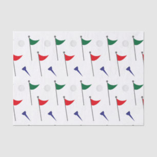 Papel De Seda Banderas de golf