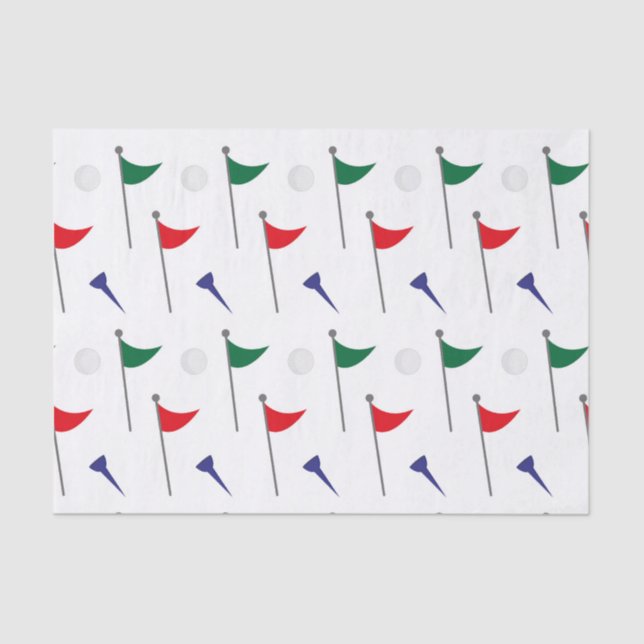 Papel De Seda Banderas de golf (Anverso)