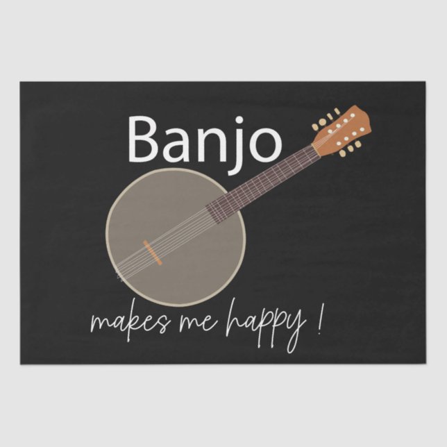 Papel De Seda Banjo me hace feliz (Anverso)