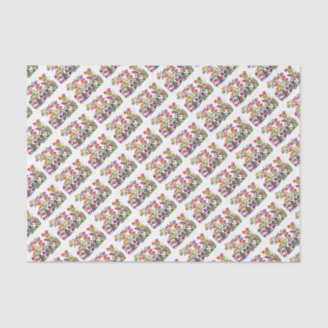 PAPEL DE SEDA BAÑO DE AVES DE IMPRESIÓN DE PAW (Anverso)