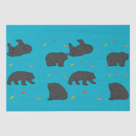 Papel De Seda Baños negros