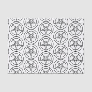 Papel De Seda Baphomet Pentagram Satanic