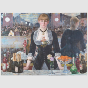 Papel De Seda Bar en el Folies-Bergere, Manet