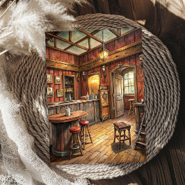 Papel De Seda Bar occidental de vaquero salvaje en pradera