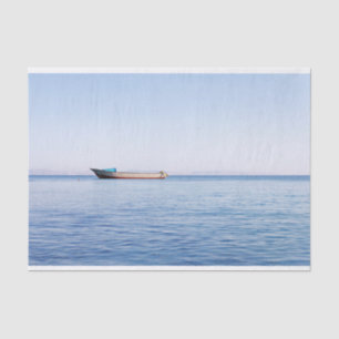 Papel De Seda barco de mar en calma
