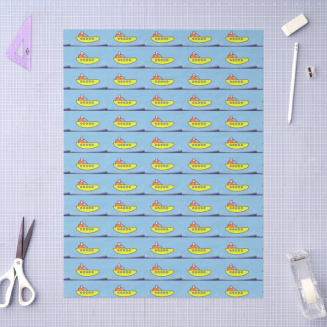 Papel De Seda Barco en el mar (Artesanía)