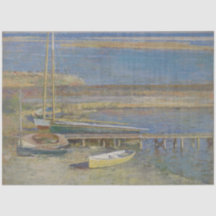 Barcos en aterrizaje (Paisaje de Nueva Inglaterra)