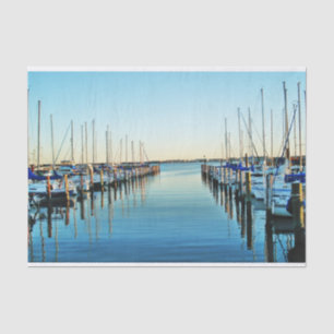 Papel De Seda Barcos en el puerto deportivo por Shirley Taylor