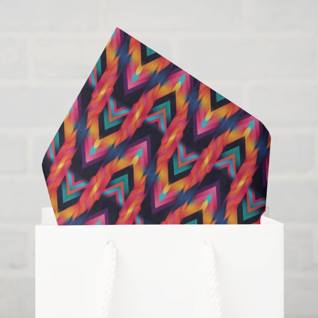 Papel De Seda Bargello Flamenco (Bolsa de regalo)
