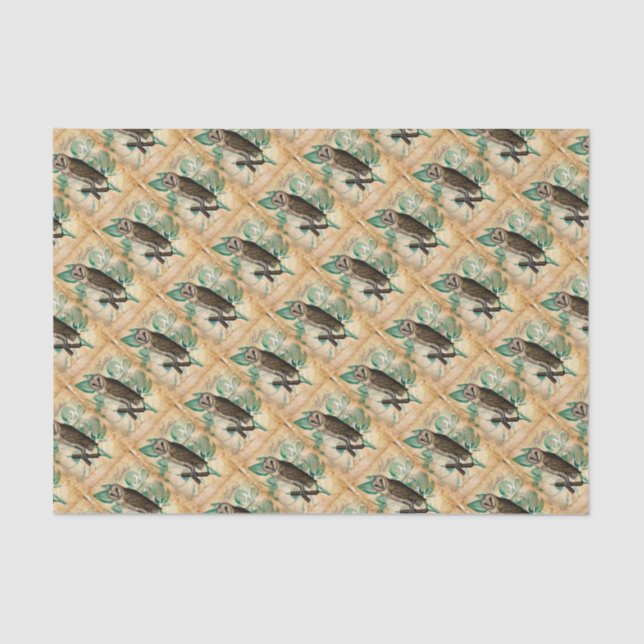 Papel De Seda Barn Owl Vintage (Anverso)