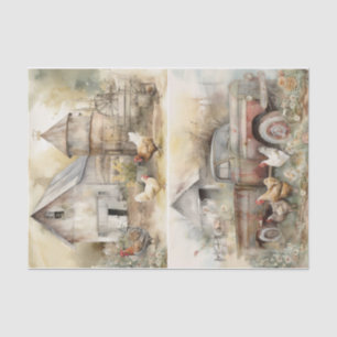 Papel De Seda Barn Yard