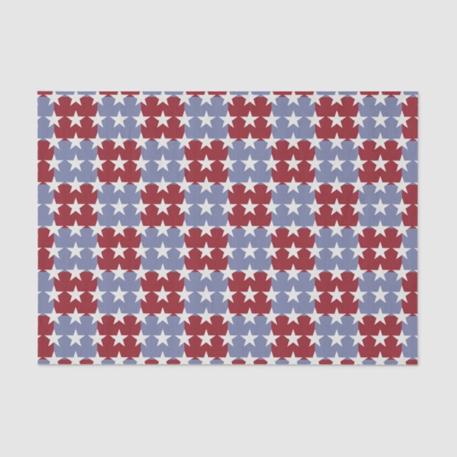 Papel De Seda Barras y estrellas (Anverso)