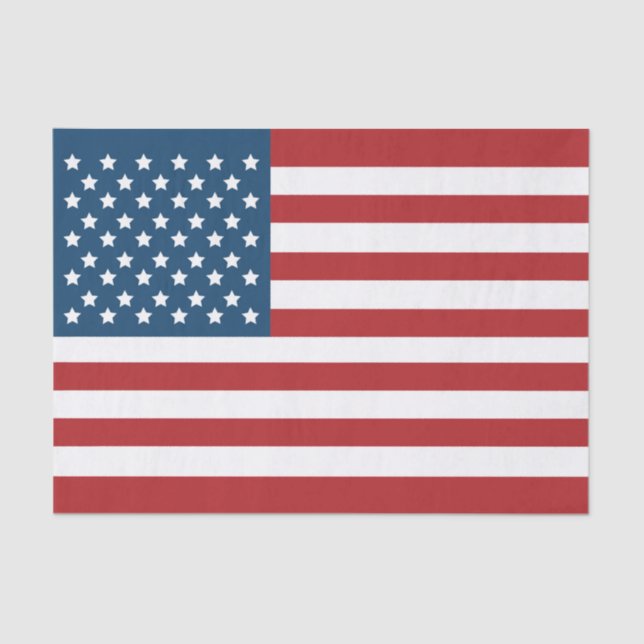 Papel De Seda Barras y estrellas de la bandera americana de los (Anverso)