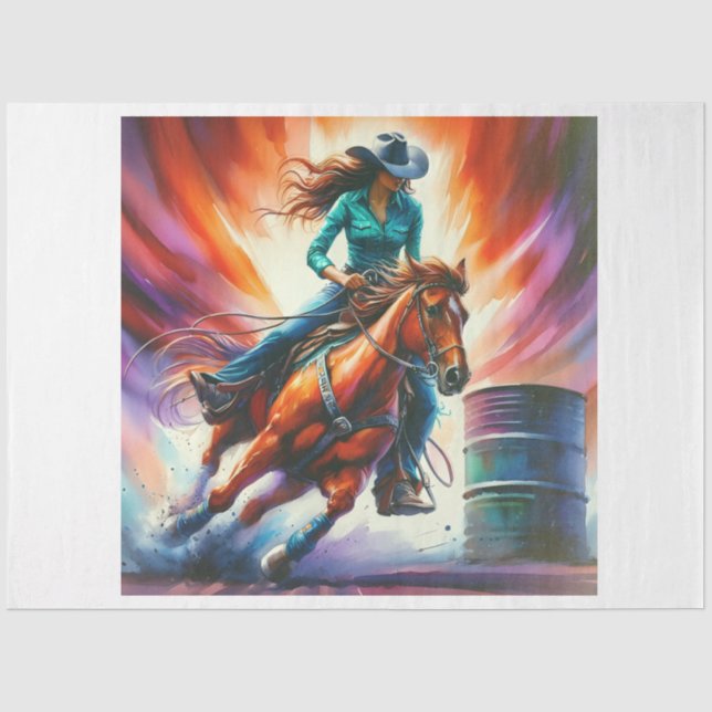 Papel De Seda Barrel Racer (Anverso)