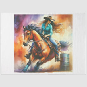 Papel De Seda Barrel Racer