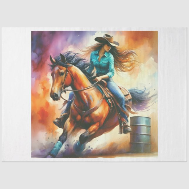 Papel De Seda Barrel Racer (Anverso)