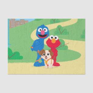 Papel De Seda Barrio Sésamo   Tango con Grover y Elmo