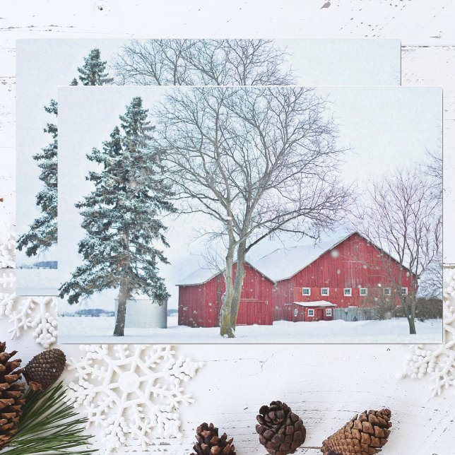 Papel De Seda Barrios rojos en un país de maravillas nevado (Subido por el creador)