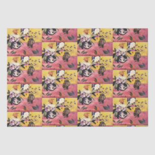 Papel De Seda Base con forma de cabeza Paul Gauguin y Woodcut ja