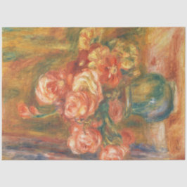 Papel De Seda Base de Rosas de Auguste Renoir Art