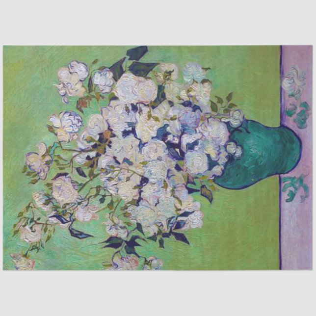 Papel De Seda Base de Rosas, Vincent van Gogh (Anverso)