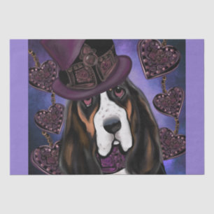 Papel De Seda Basset Hound STEAMPUNK