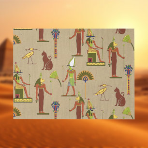 Papel De Seda Bast, Osiris Y Thoth