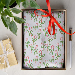 Papel De Seda Bastones de caramelo de Navidad lindos regalo de N