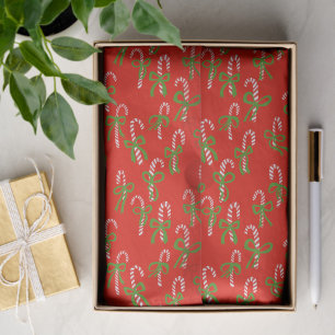 Papel De Seda Bastones de caramelo de Navidad Lindos Regalo de N