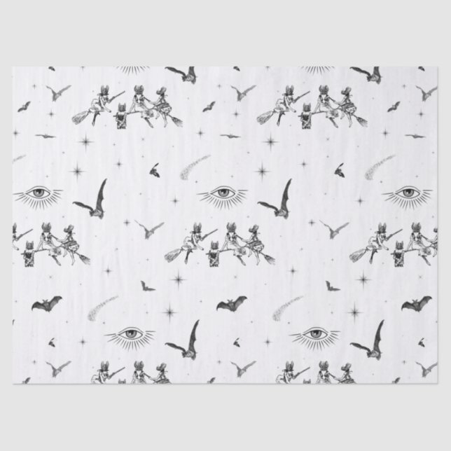 Papel De Seda Bat Witches (Anverso)