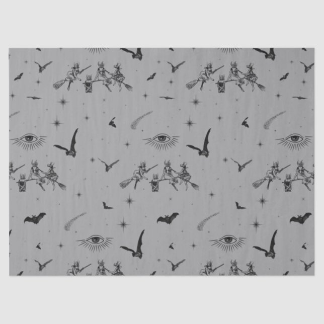 Papel De Seda Bat Witches (Anverso)