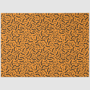 Papel De Seda Batalla de Naranja de Halloween Vintage moderna