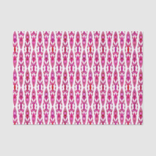 Papel De Seda Batik tribal - Borquín y rosa fucsia