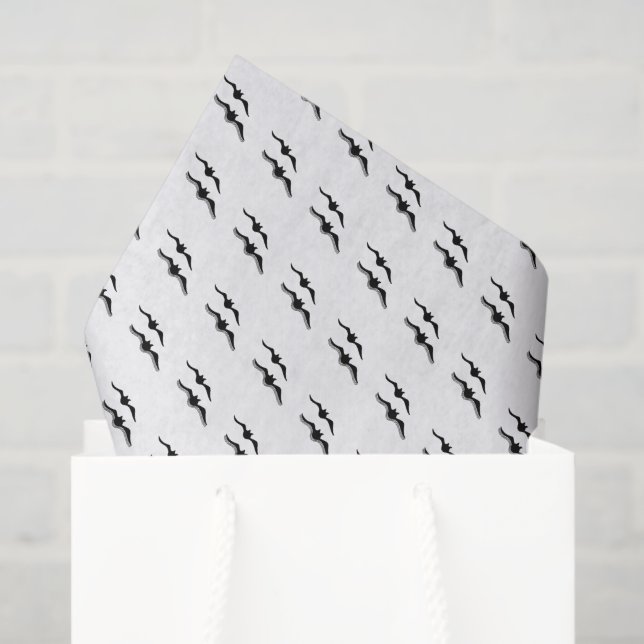 Papel De Seda Bats voladores, Halloween (Bolsa de regalo)