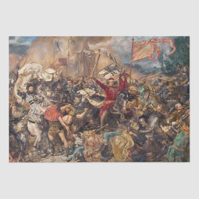 Papel De Seda Battle of Grunwald (Medieval Military Scene) (War) (Anverso)