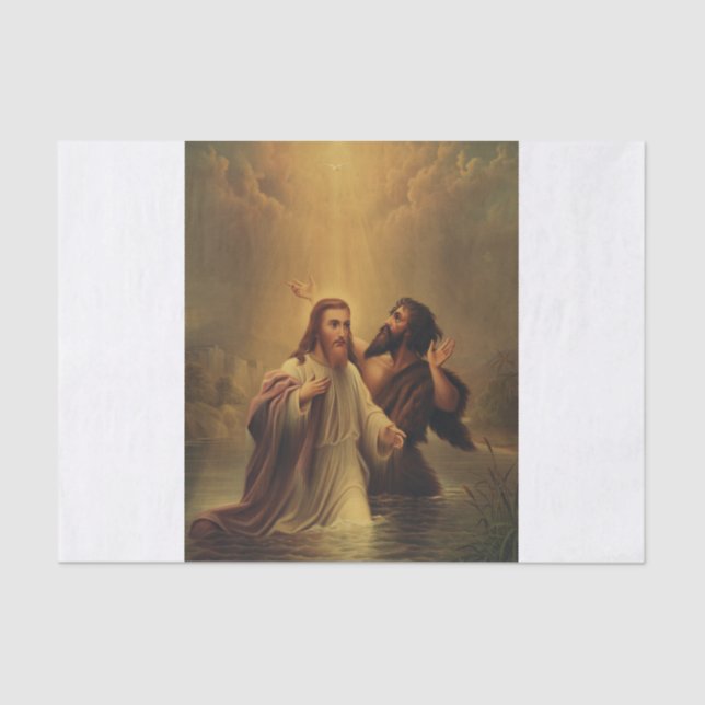 Papel De Seda Bautismo de Jesucristo (Anverso)