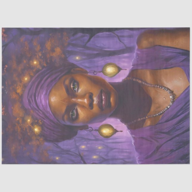 Papel De Seda Bayou Forest Witch – Gothic Decoupage Voodoo (Anverso)