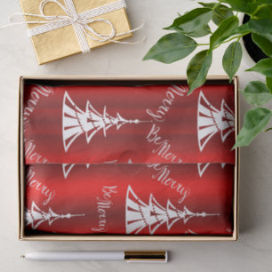 Papel De Seda Be Merry Red Navidades