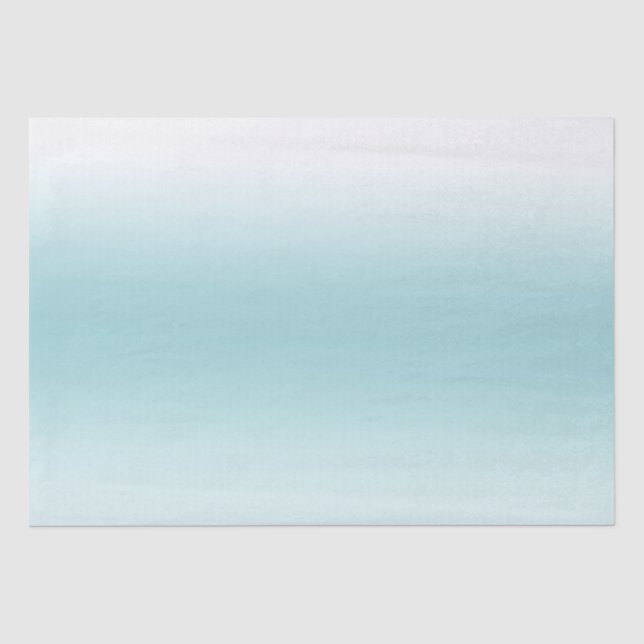Papel De Seda Beach Aqua Blue Ombre (Anverso)
